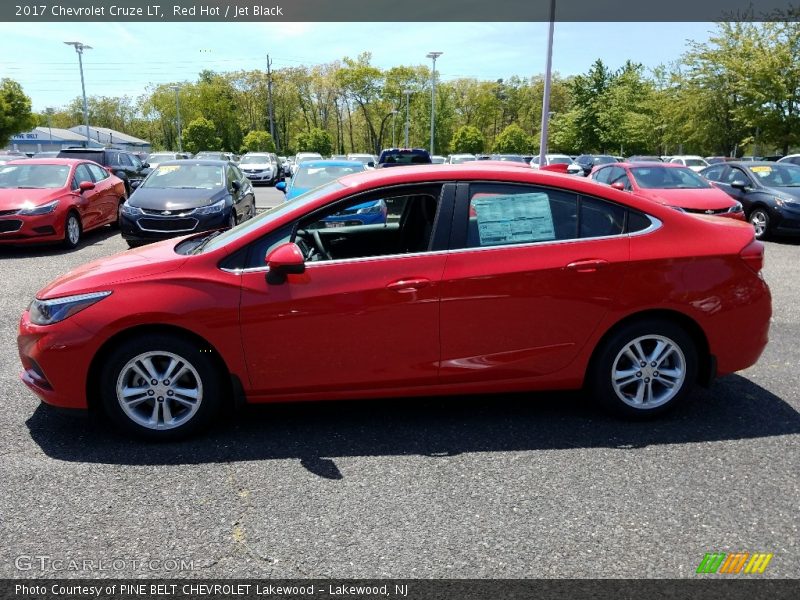 Red Hot / Jet Black 2017 Chevrolet Cruze LT