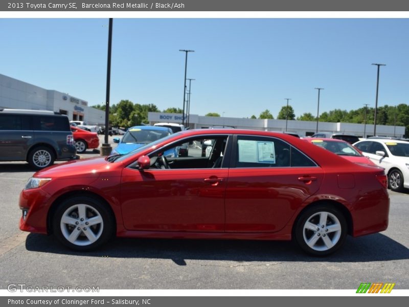 Barcelona Red Metallic / Black/Ash 2013 Toyota Camry SE