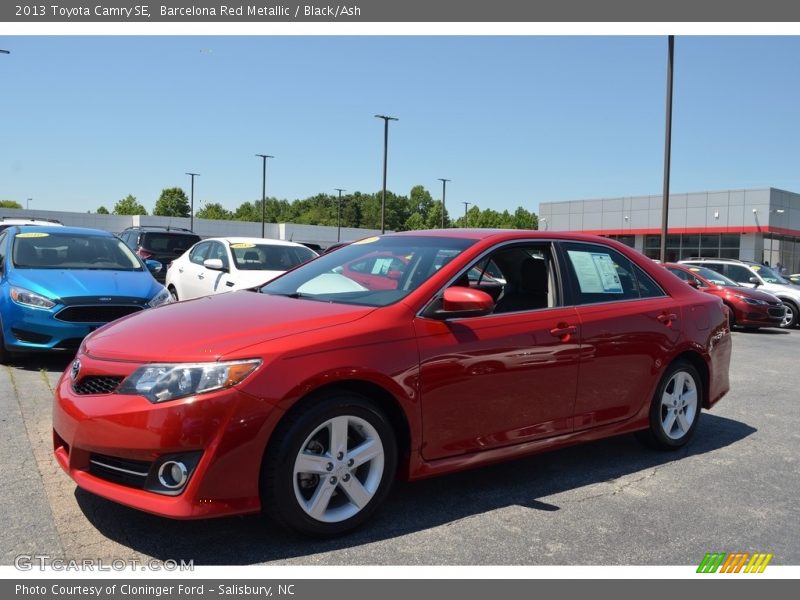 Barcelona Red Metallic / Black/Ash 2013 Toyota Camry SE