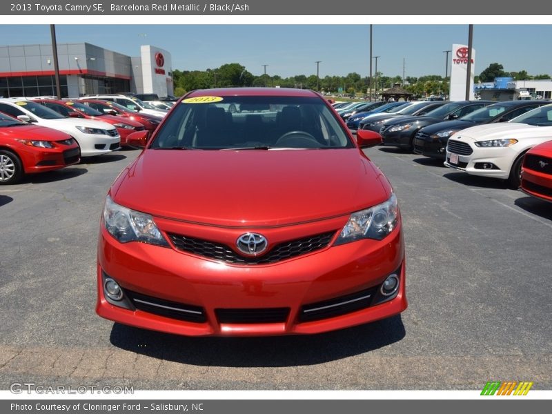 Barcelona Red Metallic / Black/Ash 2013 Toyota Camry SE