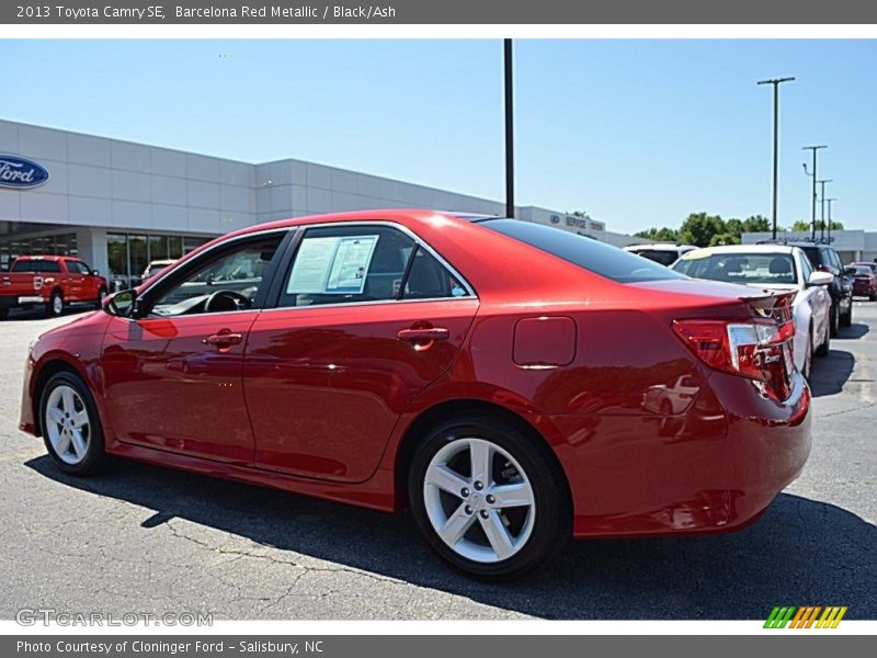 Barcelona Red Metallic / Black/Ash 2013 Toyota Camry SE