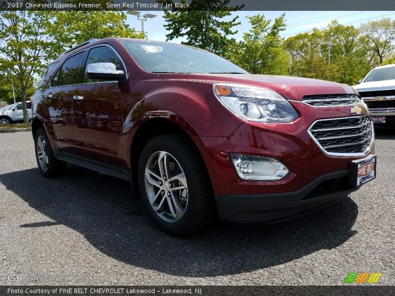 Siren Red Tintcoat / Jet Black 2017 Chevrolet Equinox Premier