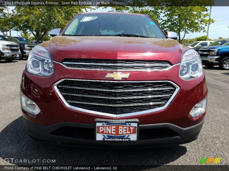 Siren Red Tintcoat / Jet Black 2017 Chevrolet Equinox Premier