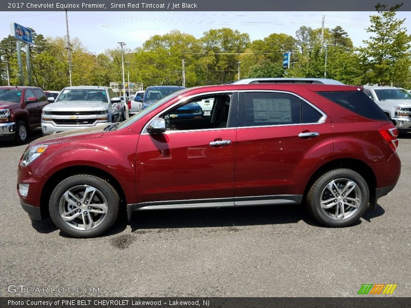 Siren Red Tintcoat / Jet Black 2017 Chevrolet Equinox Premier