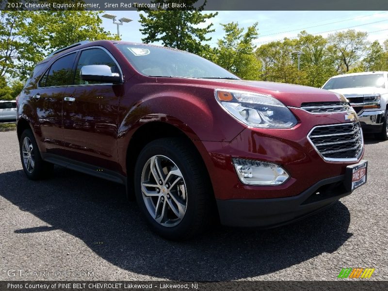 Siren Red Tintcoat / Jet Black 2017 Chevrolet Equinox Premier