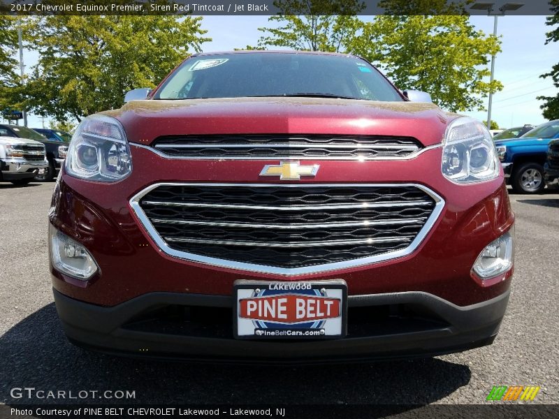 Siren Red Tintcoat / Jet Black 2017 Chevrolet Equinox Premier