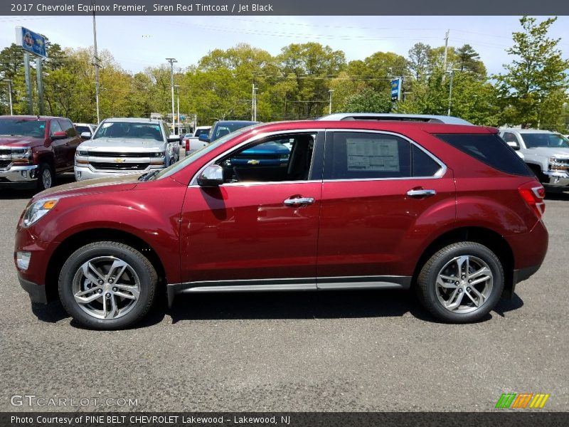 Siren Red Tintcoat / Jet Black 2017 Chevrolet Equinox Premier