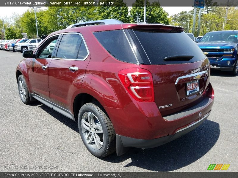 Siren Red Tintcoat / Jet Black 2017 Chevrolet Equinox Premier