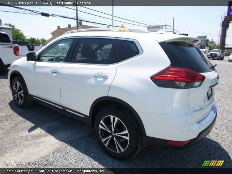 Pearl White / Charcoal 2017 Nissan Rogue SL AWD
