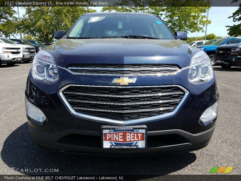 Blue Velvet Metallic / Jet Black 2017 Chevrolet Equinox LT