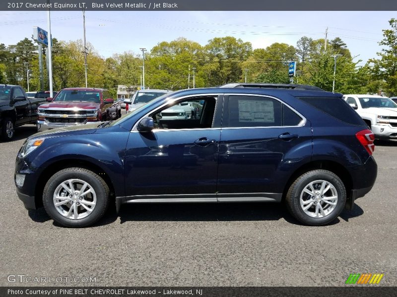 Blue Velvet Metallic / Jet Black 2017 Chevrolet Equinox LT