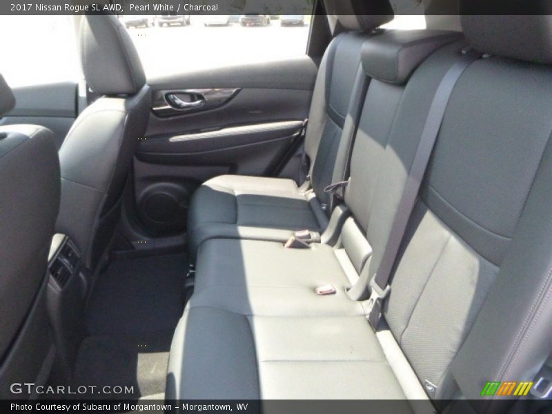Pearl White / Charcoal 2017 Nissan Rogue SL AWD