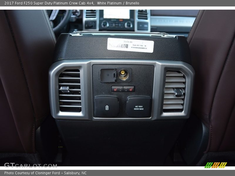 White Platinum / Brunello 2017 Ford F250 Super Duty Platinum Crew Cab 4x4