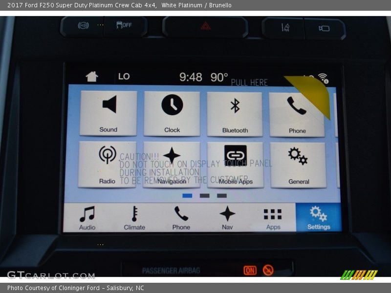 White Platinum / Brunello 2017 Ford F250 Super Duty Platinum Crew Cab 4x4