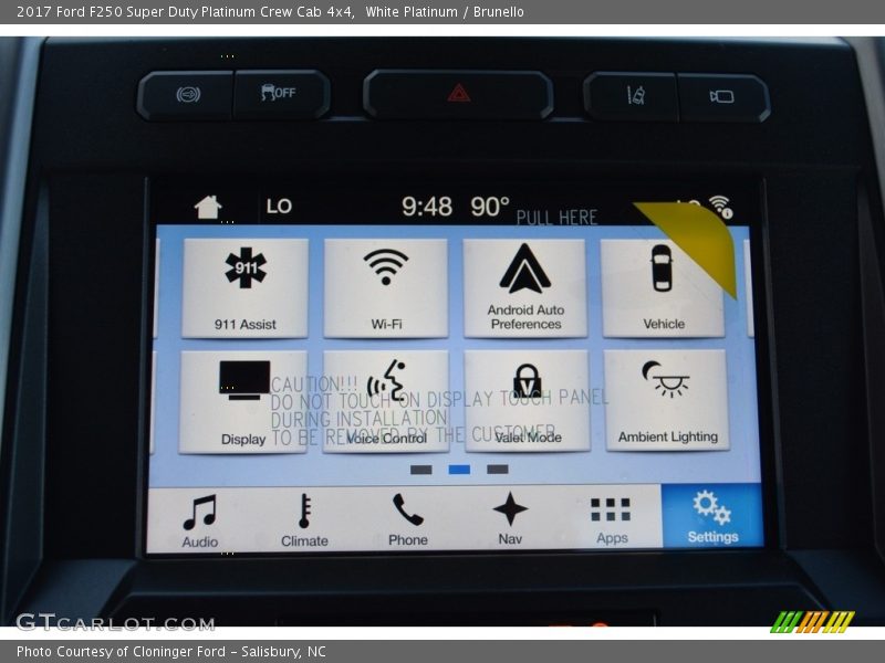 White Platinum / Brunello 2017 Ford F250 Super Duty Platinum Crew Cab 4x4