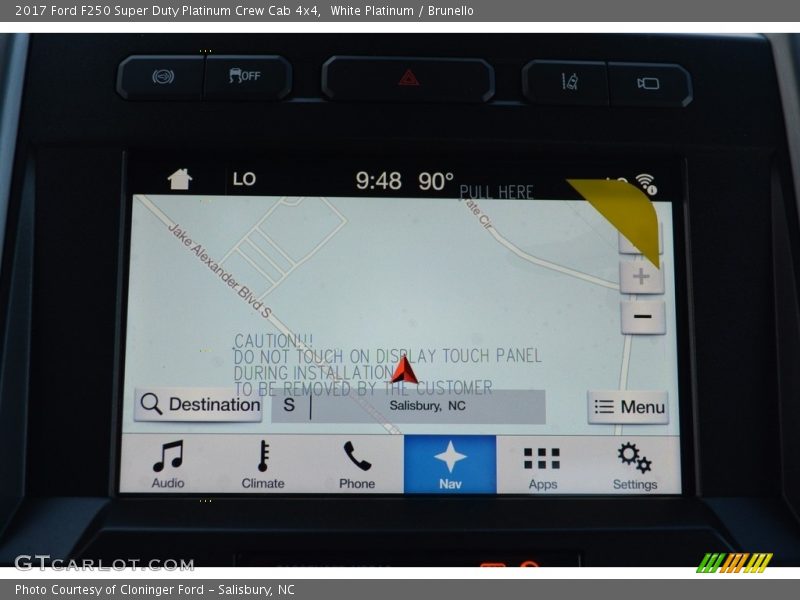 White Platinum / Brunello 2017 Ford F250 Super Duty Platinum Crew Cab 4x4