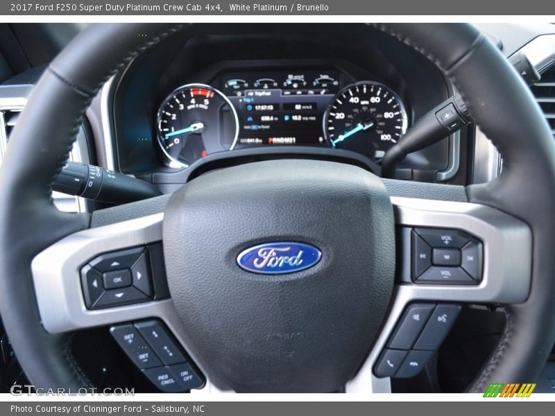 White Platinum / Brunello 2017 Ford F250 Super Duty Platinum Crew Cab 4x4