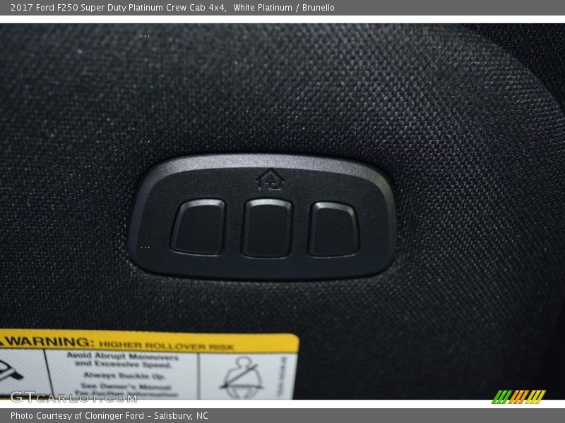 White Platinum / Brunello 2017 Ford F250 Super Duty Platinum Crew Cab 4x4