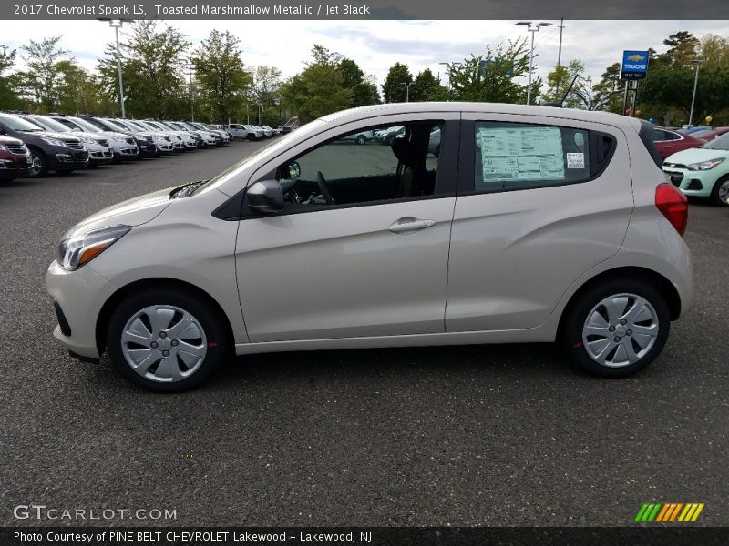 Toasted Marshmallow Metallic / Jet Black 2017 Chevrolet Spark LS
