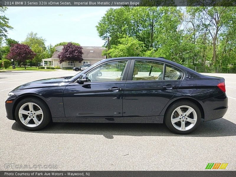 Imperial Blue Metallic / Venetian Beige 2014 BMW 3 Series 320i xDrive Sedan