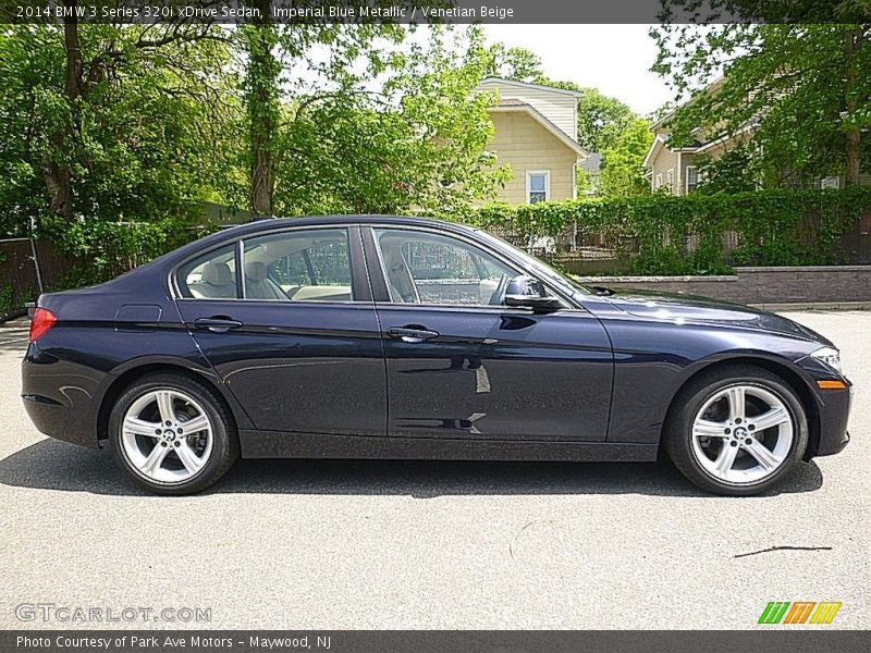 Imperial Blue Metallic / Venetian Beige 2014 BMW 3 Series 320i xDrive Sedan