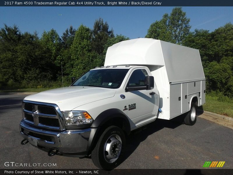 Bright White / Black/Diesel Gray 2017 Ram 4500 Tradesman Regular Cab 4x4 Utility Truck