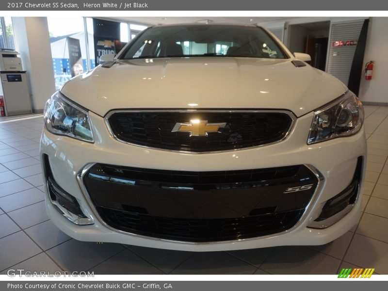 Heron White / Jet Black 2017 Chevrolet SS Sedan