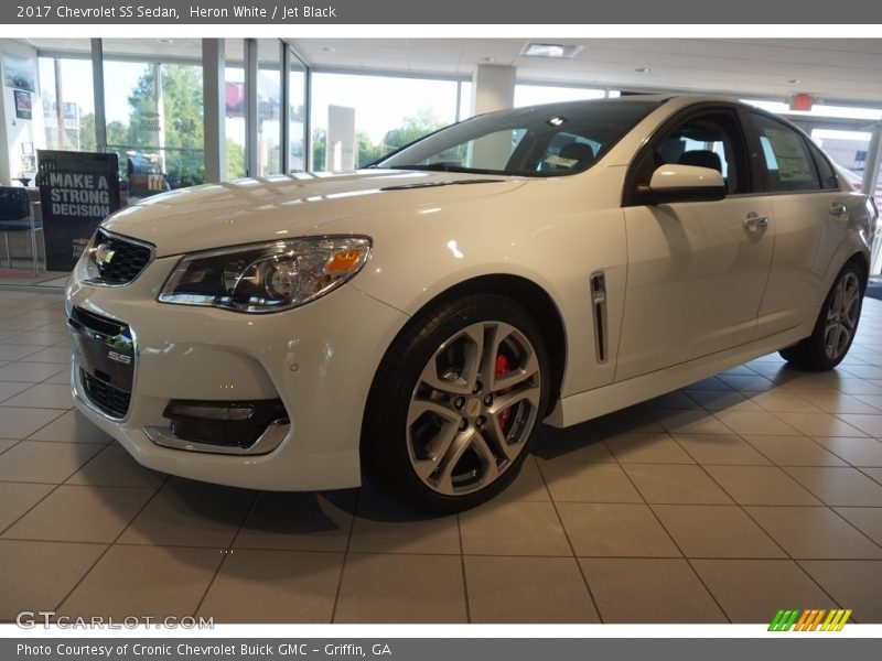 Heron White / Jet Black 2017 Chevrolet SS Sedan