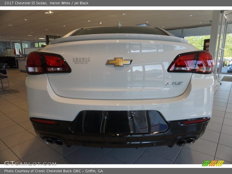 Heron White / Jet Black 2017 Chevrolet SS Sedan