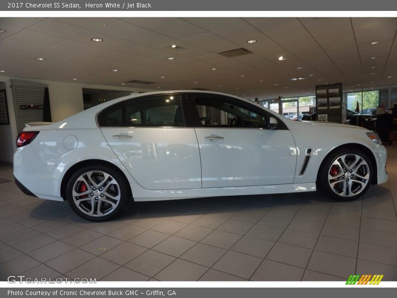 Heron White / Jet Black 2017 Chevrolet SS Sedan