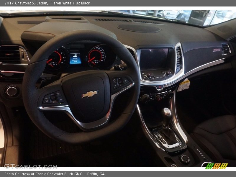 Heron White / Jet Black 2017 Chevrolet SS Sedan