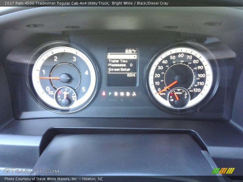 Bright White / Black/Diesel Gray 2017 Ram 4500 Tradesman Regular Cab 4x4 Utility Truck