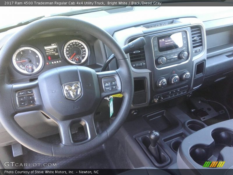 Bright White / Black/Diesel Gray 2017 Ram 4500 Tradesman Regular Cab 4x4 Utility Truck