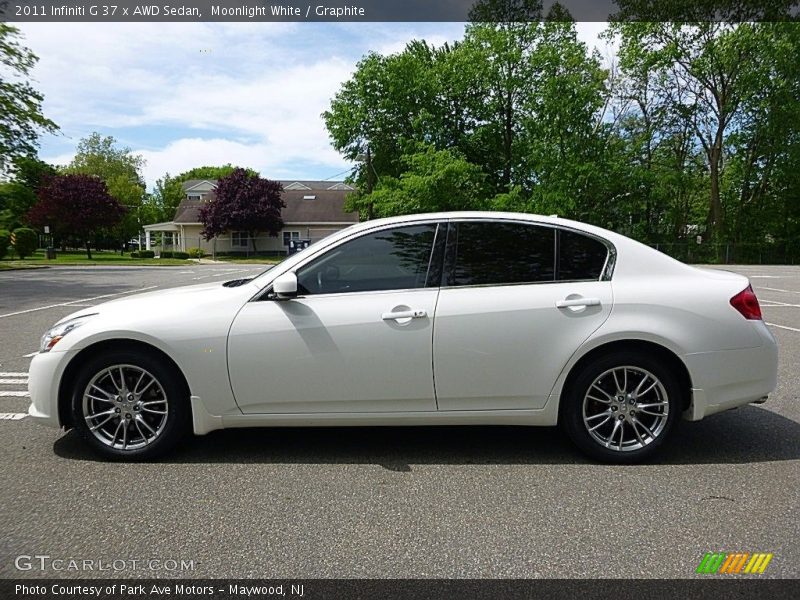 Moonlight White / Graphite 2011 Infiniti G 37 x AWD Sedan