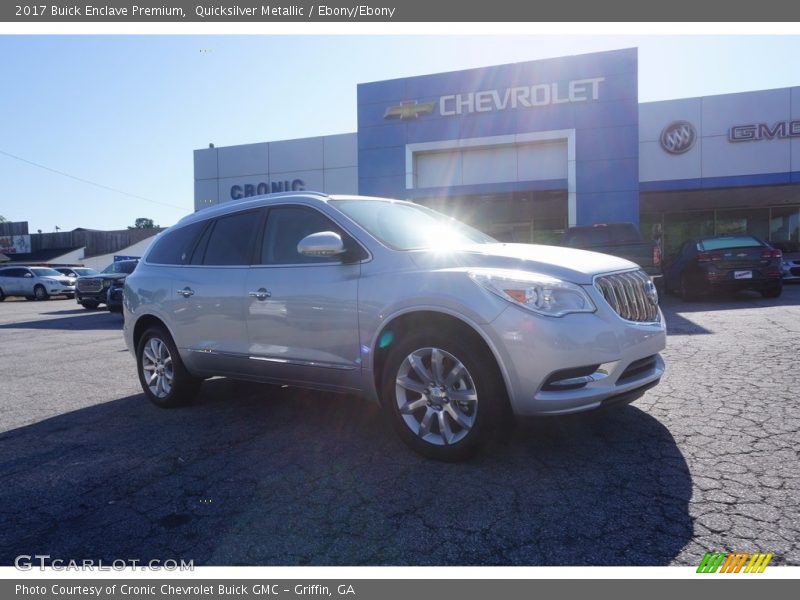 Quicksilver Metallic / Ebony/Ebony 2017 Buick Enclave Premium