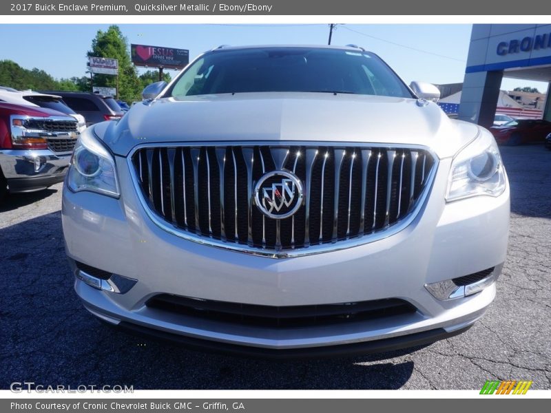 Quicksilver Metallic / Ebony/Ebony 2017 Buick Enclave Premium