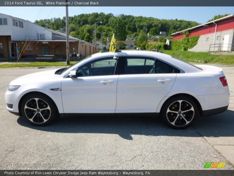 White Platinum / Charcoal Black 2014 Ford Taurus SEL