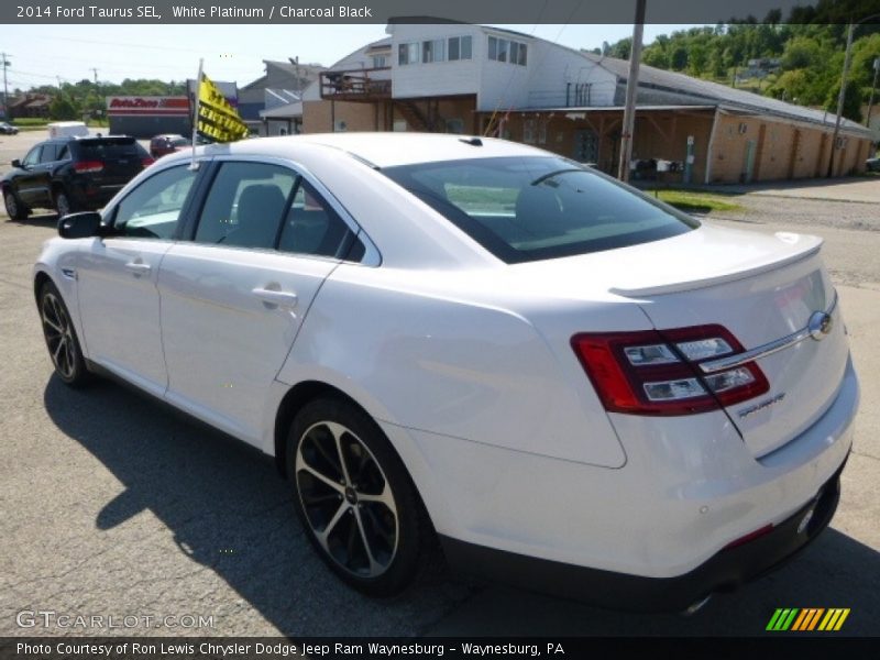 White Platinum / Charcoal Black 2014 Ford Taurus SEL