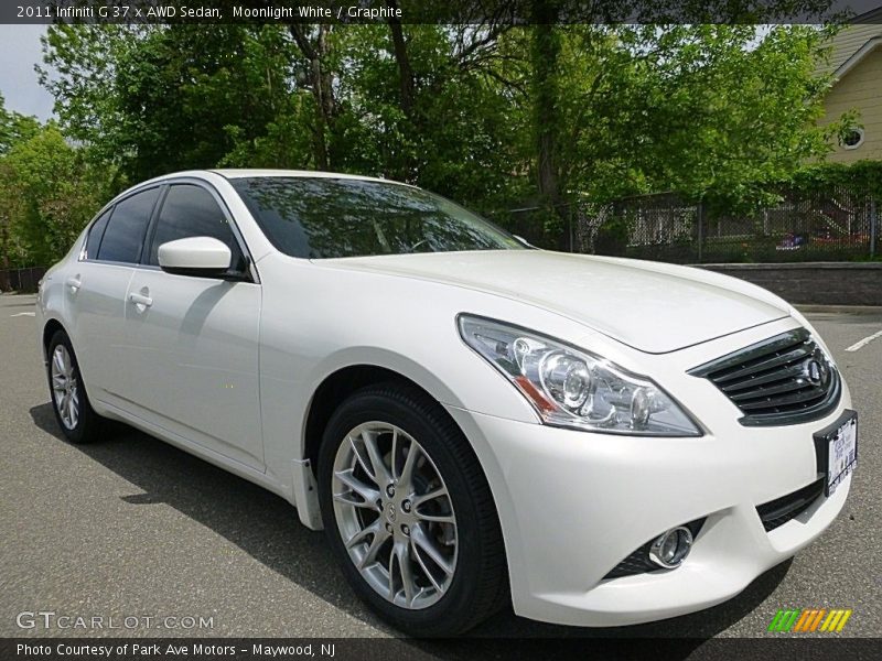 Moonlight White / Graphite 2011 Infiniti G 37 x AWD Sedan