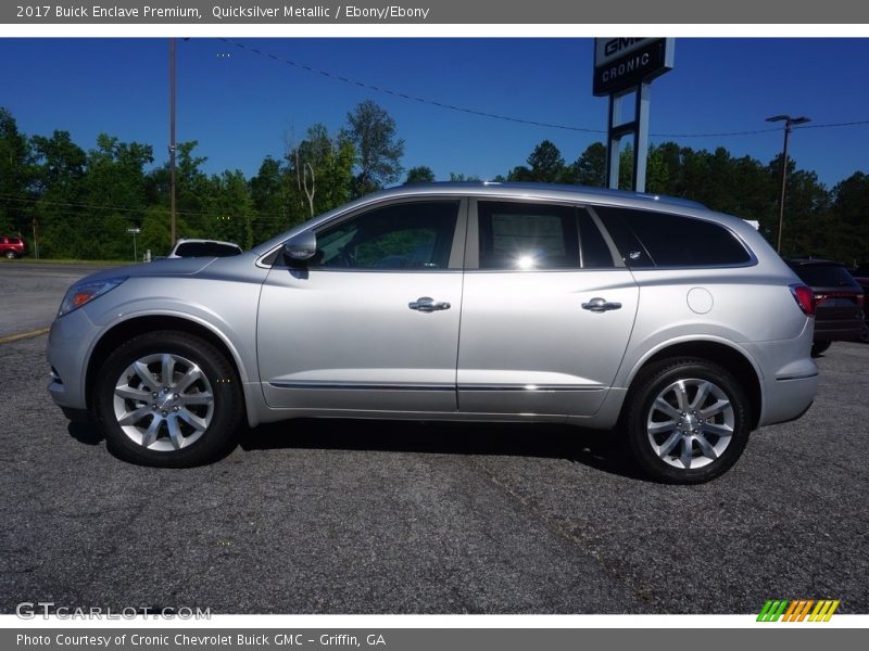 Quicksilver Metallic / Ebony/Ebony 2017 Buick Enclave Premium