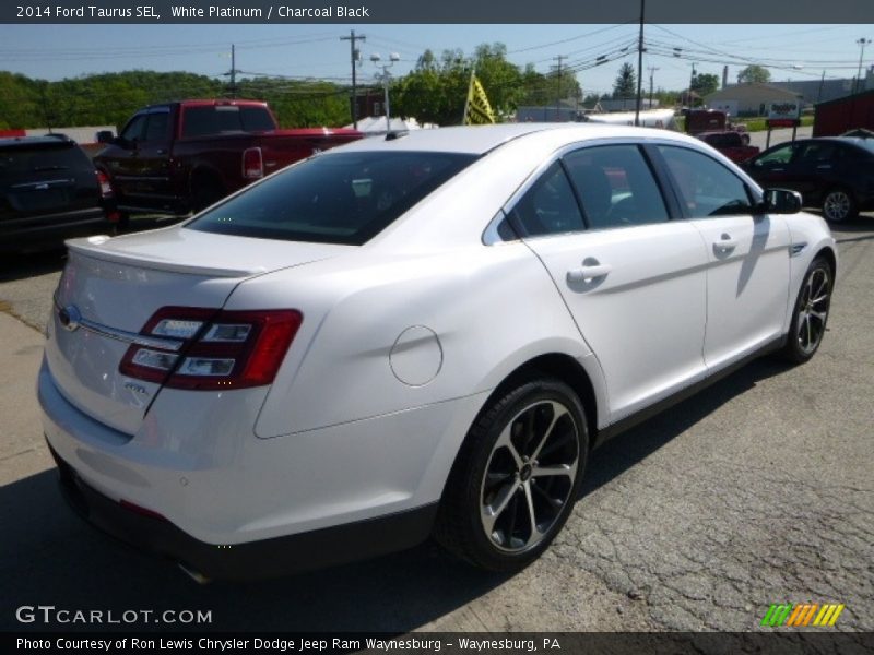 White Platinum / Charcoal Black 2014 Ford Taurus SEL