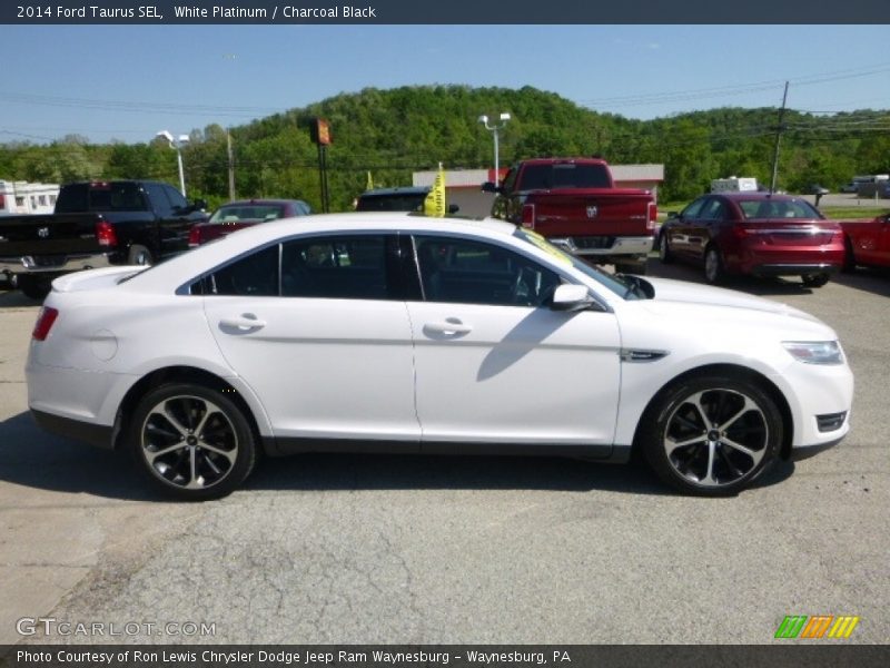 White Platinum / Charcoal Black 2014 Ford Taurus SEL