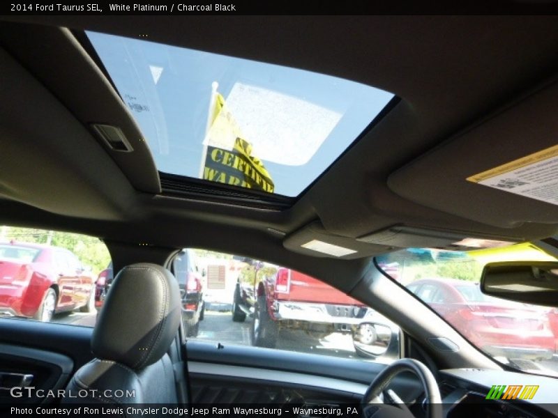 White Platinum / Charcoal Black 2014 Ford Taurus SEL