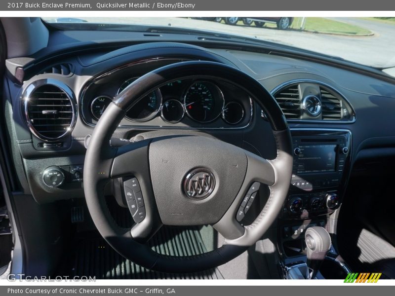 Quicksilver Metallic / Ebony/Ebony 2017 Buick Enclave Premium