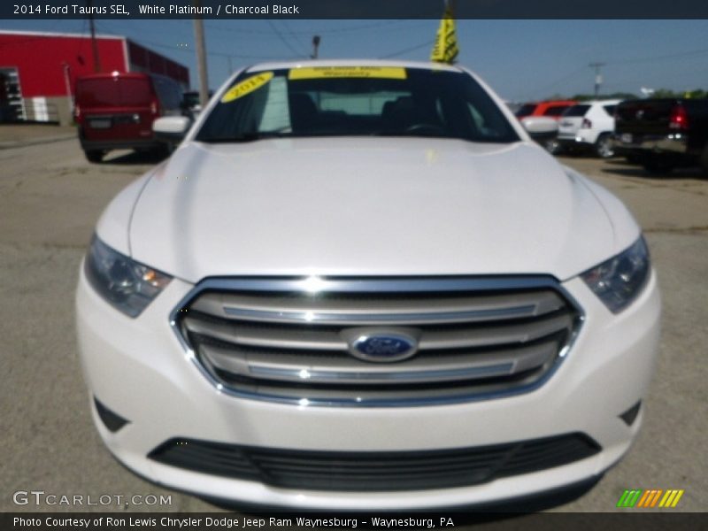 White Platinum / Charcoal Black 2014 Ford Taurus SEL