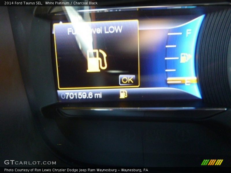 White Platinum / Charcoal Black 2014 Ford Taurus SEL