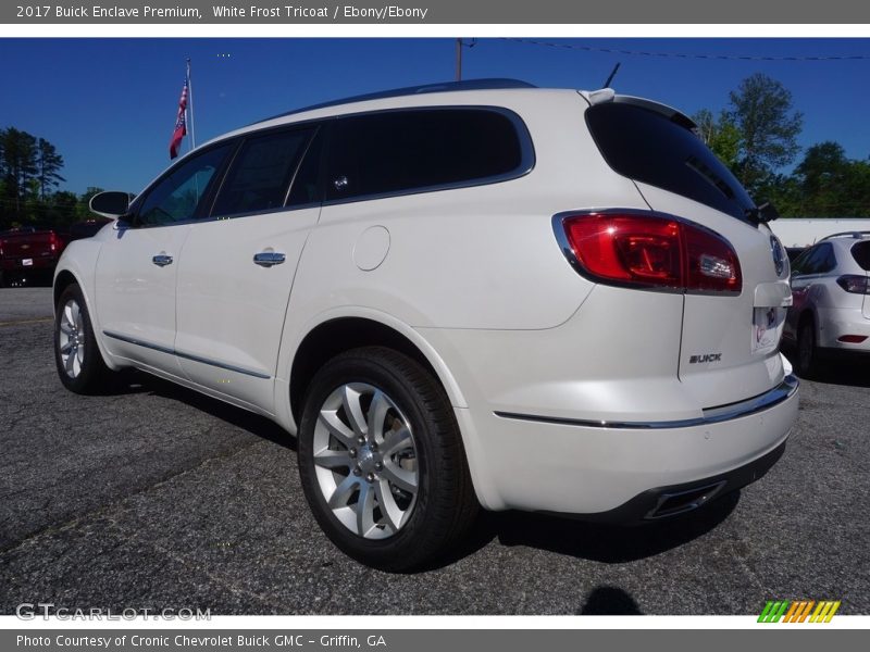 White Frost Tricoat / Ebony/Ebony 2017 Buick Enclave Premium