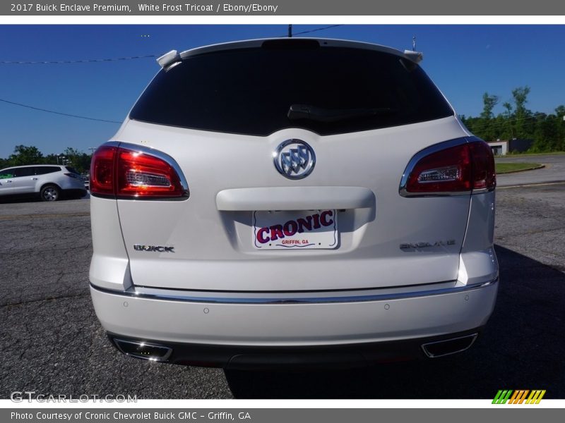White Frost Tricoat / Ebony/Ebony 2017 Buick Enclave Premium