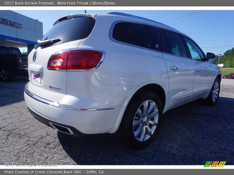 White Frost Tricoat / Ebony/Ebony 2017 Buick Enclave Premium