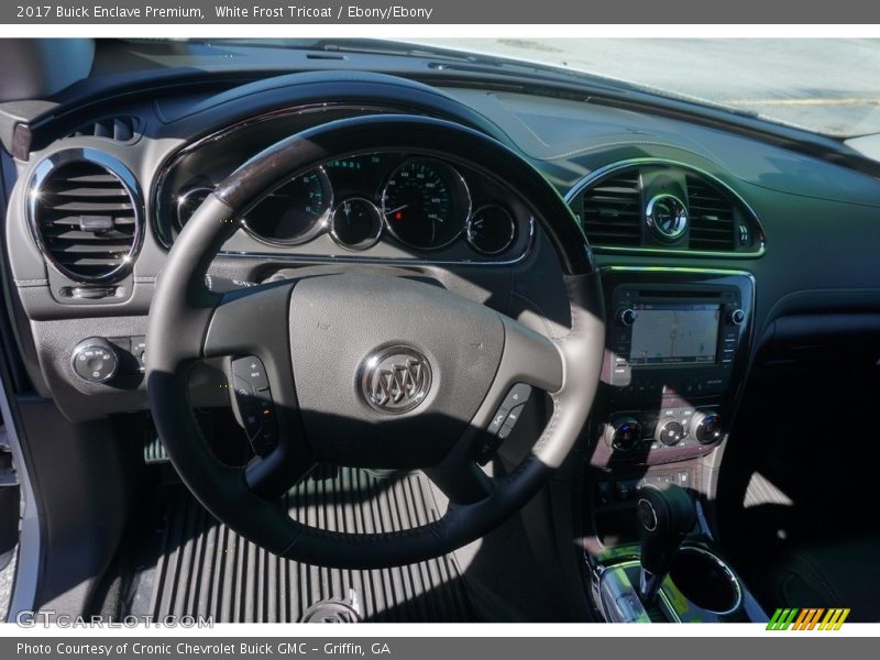 White Frost Tricoat / Ebony/Ebony 2017 Buick Enclave Premium